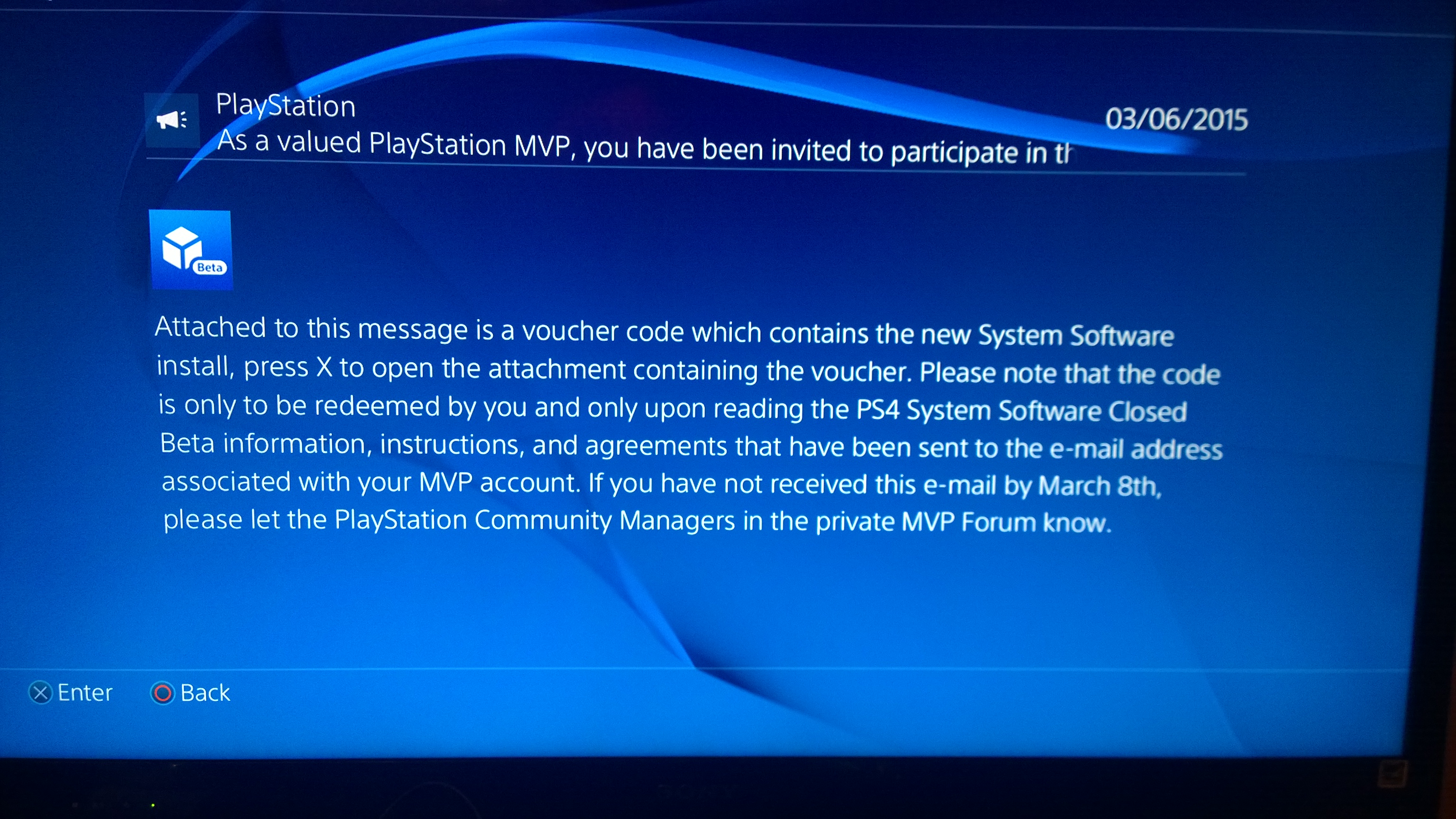 PS4 MVP Closed Beta Update 2.50beta